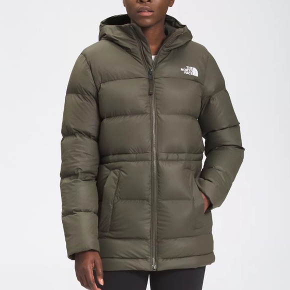 The North Face Women's Ux Down Parka Hooded Puffer New Taupe Green S M L XL XXL - Picture 14 of 14